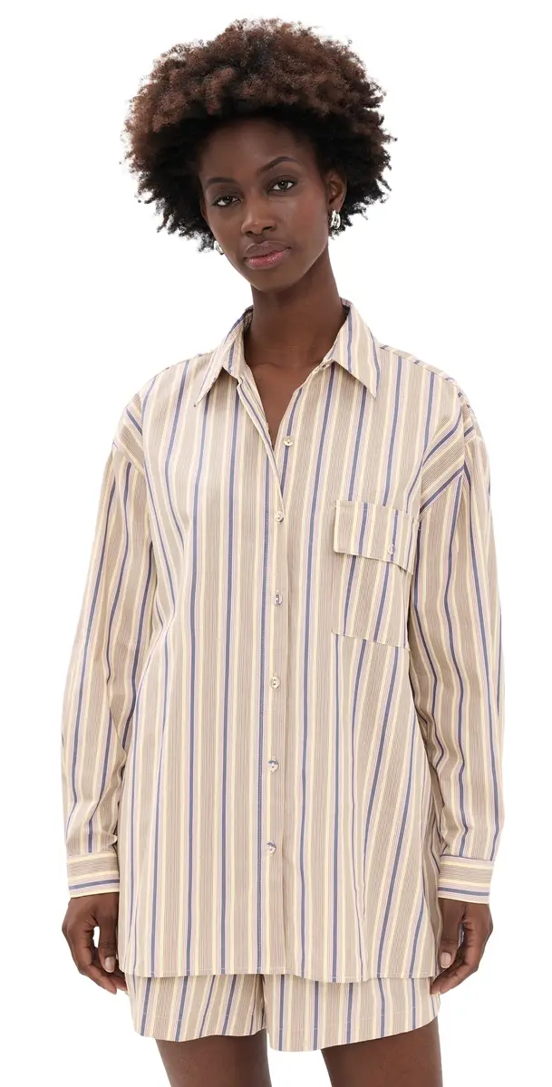VRG GRL June Butter tripe Shirt tripe | Image 1 VRG GRL June Butter tripe Shirt tripe | Image 1
