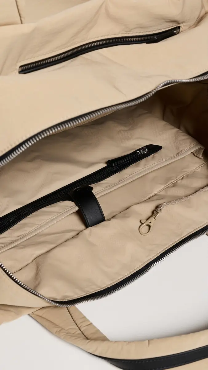 Vee Collective Essence Weekender Beige Trench Tote | Thumbnail 5 Vee Collective Essence Weekender Beige Trench Tote | Thumbnail 5