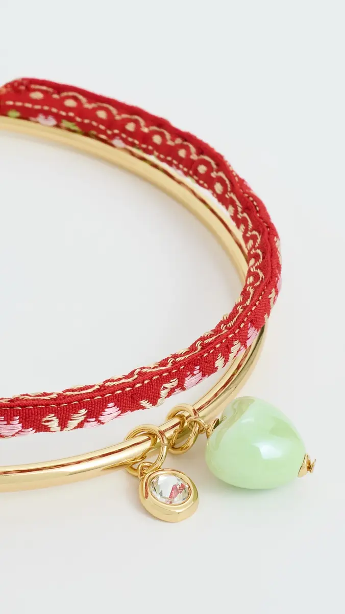Logan Tay Red Fabric Stacked Collar Necklace | Thumbnail 4 Logan Tay Red Fabric Stacked Collar Necklace | Thumbnail 4