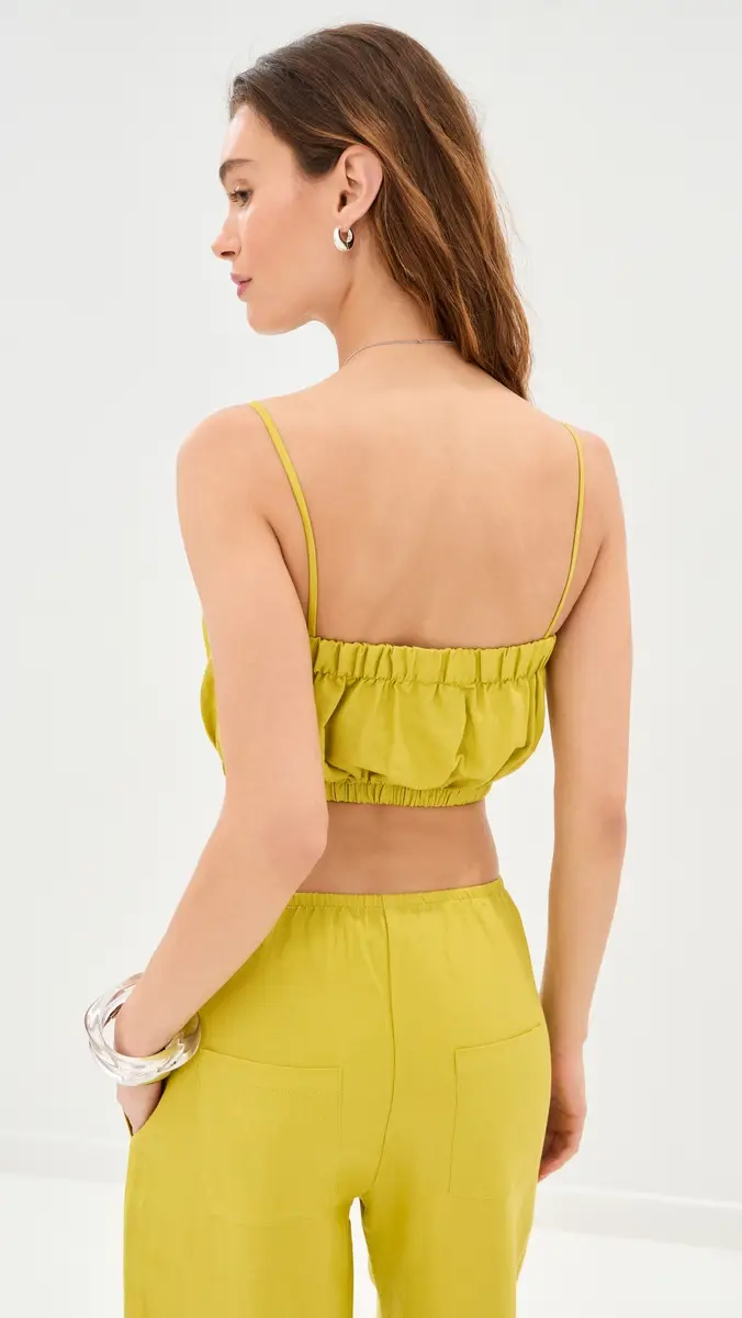LE BOP Camile Linen Cropped Top | Thumbnail 3 LE BOP Camile Linen Cropped Top | Thumbnail 3