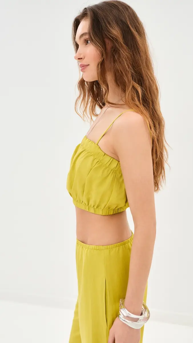 LE BOP Camile Linen Cropped Top | Thumbnail 4 LE BOP Camile Linen Cropped Top | Thumbnail 4