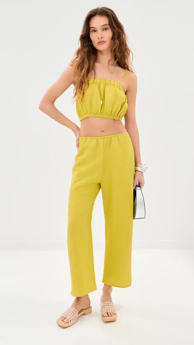 LE BOP Camile Linen Cropped Top | Thumbnail 5 LE BOP Camile Linen Cropped Top | Thumbnail 5