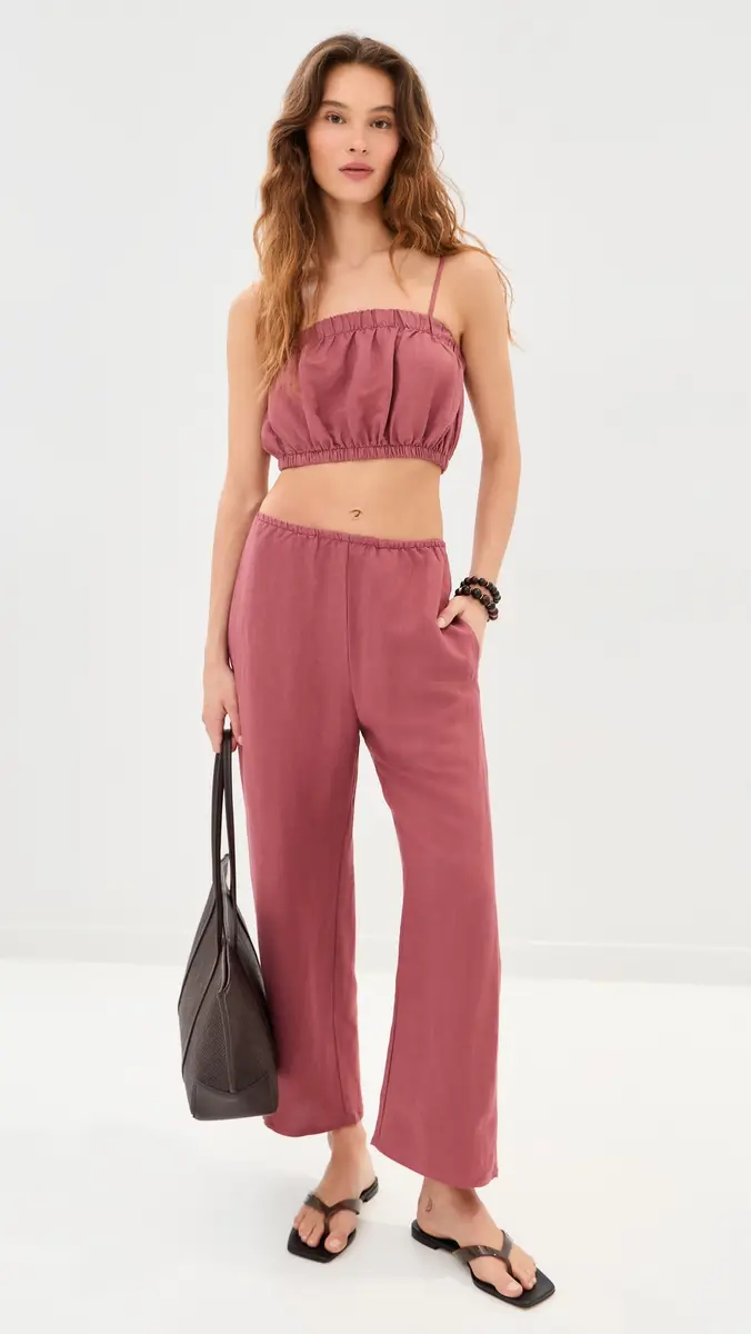 LE BOP Camile Linen Cropped Top | Thumbnail 5 LE BOP Camile Linen Cropped Top | Thumbnail 5