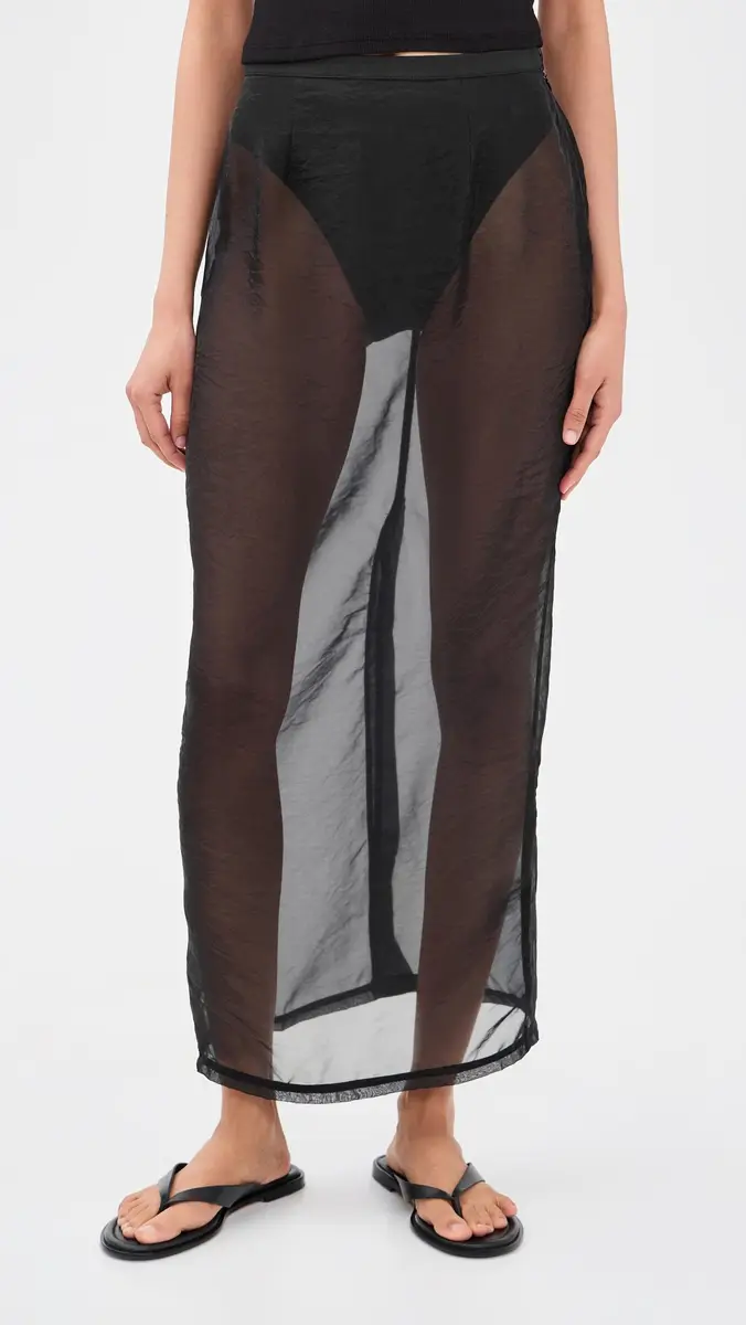 VRG GRL Devyn Sheer Midi Skirt | Thumbnail 2 VRG GRL Devyn Sheer Midi Skirt | Thumbnail 2