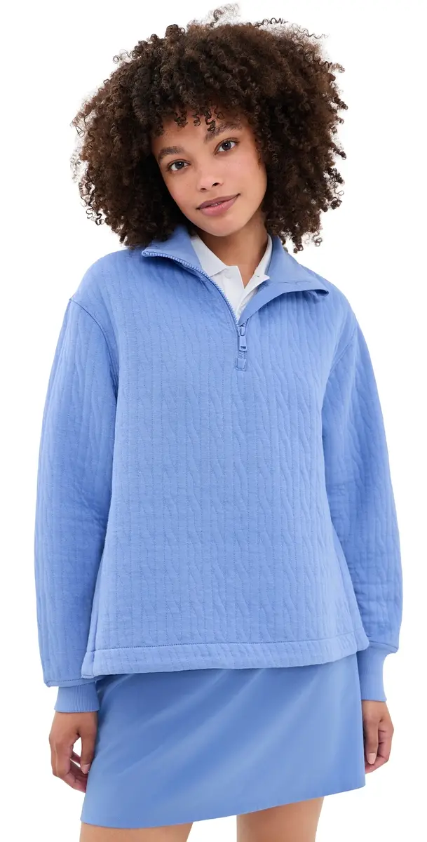 RLX Ralph Lauren Cable Jacquard Mockneck Sweatshirt | Image 1 RLX Ralph Lauren Cable Jacquard Mockneck Sweatshirt | Image 1