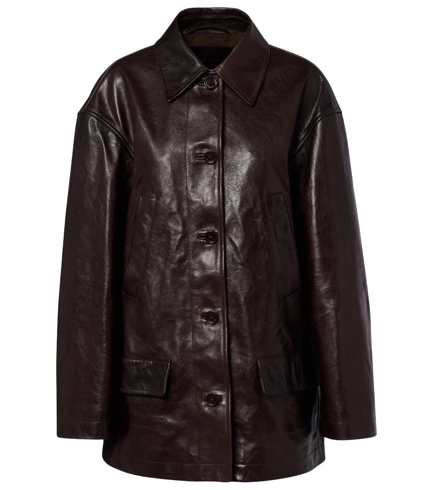 Oversized leather car coat Oversized leather car coat