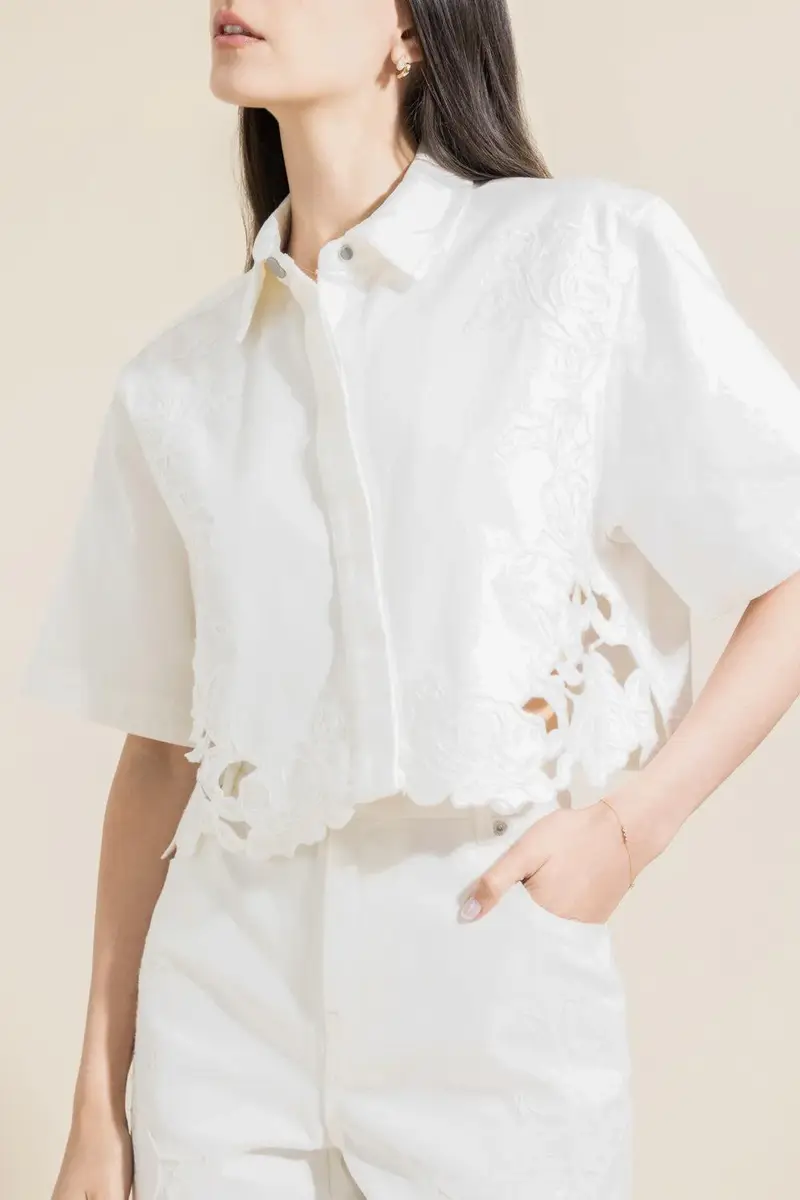 Simkhai Albaine Embroidered Shirt | Thumbnail 3