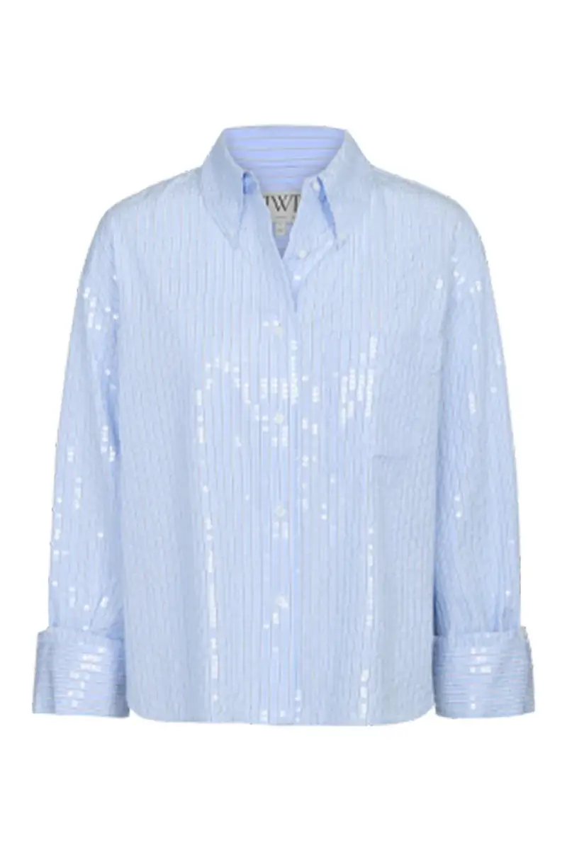 TWP J.D. Shirt - Blue White | Image 1 TWP J.D. Shirt - Blue White | Image 1