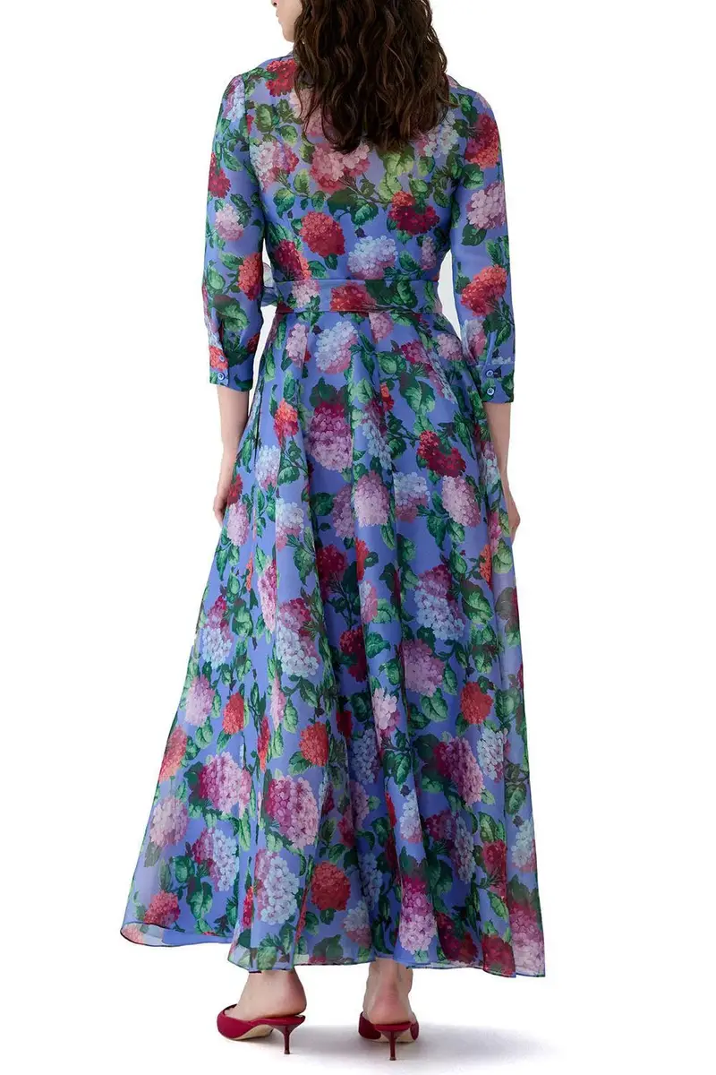 Carolina Herrera Three-Quarter Sleeve Midi Trench Dress | Thumbnail 4