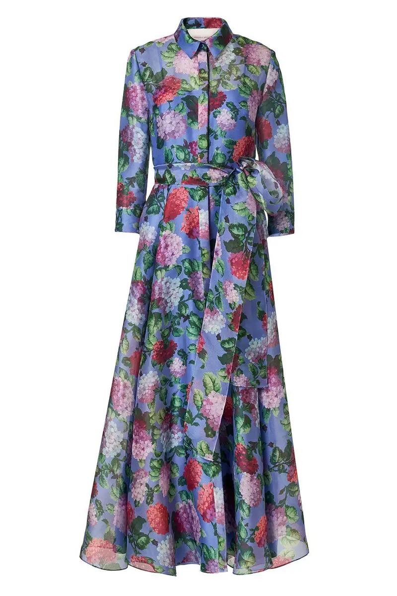 Carolina Herrera Three-Quarter Sleeve Midi Trench Dress | Image 1 Carolina Herrera Three-Quarter Sleeve Midi Trench Dress | Image 1