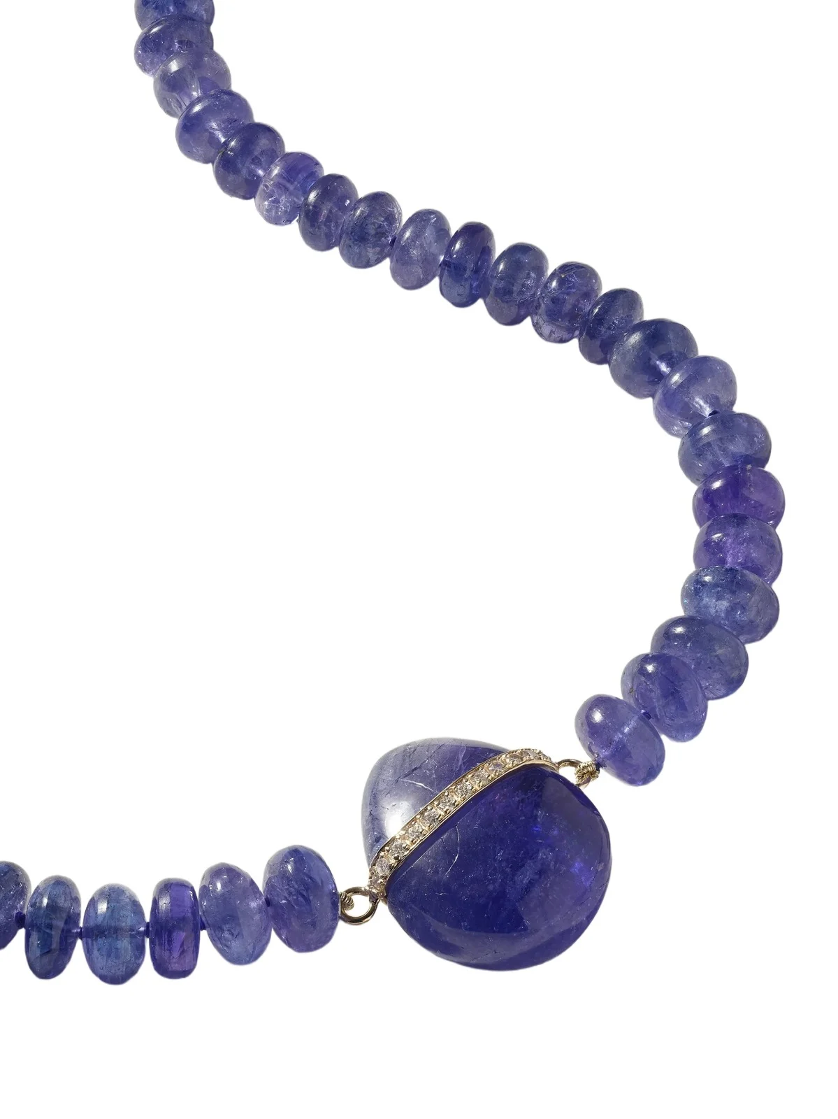JIA JIA Oracle 14-karat Gold, Tanzanite And Diamond Necklace - Blue