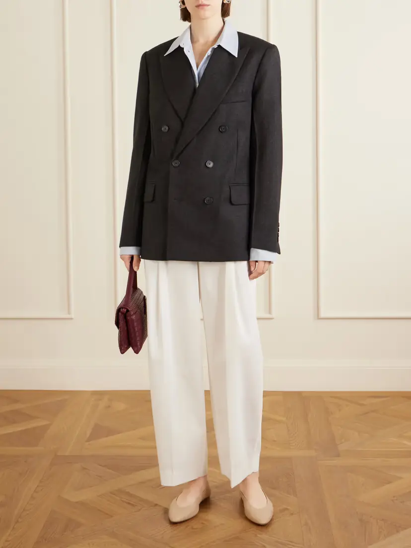 Victoria Beckham Beatrice Double-breasted Wool Blazer | Thumbnail 2 Victoria Beckham Beatrice Double-breasted Wool Blazer | Thumbnail 2