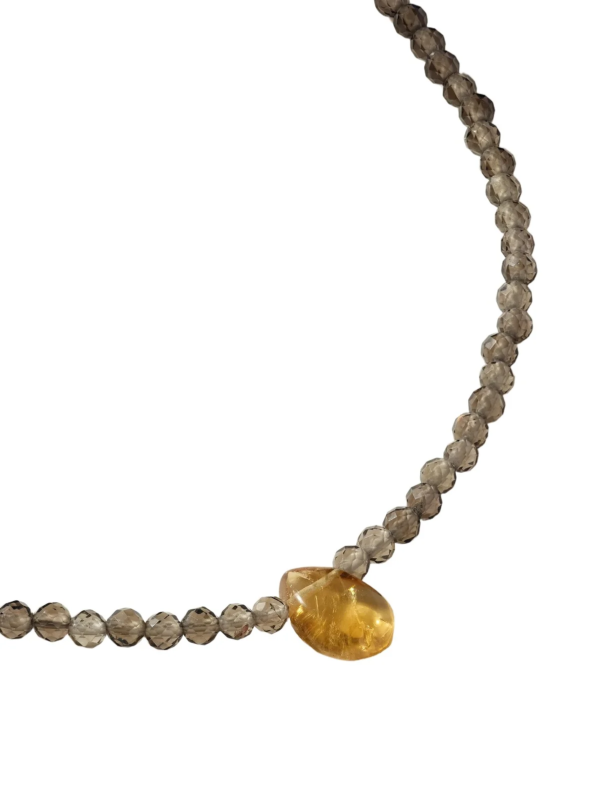 JIA JIA Arizona 14-karat Gold Smoky Quartz And Citrine Necklace - Yellow