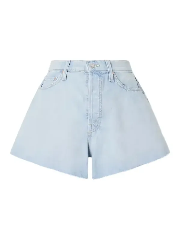 Mother Flutter Denim Shorts