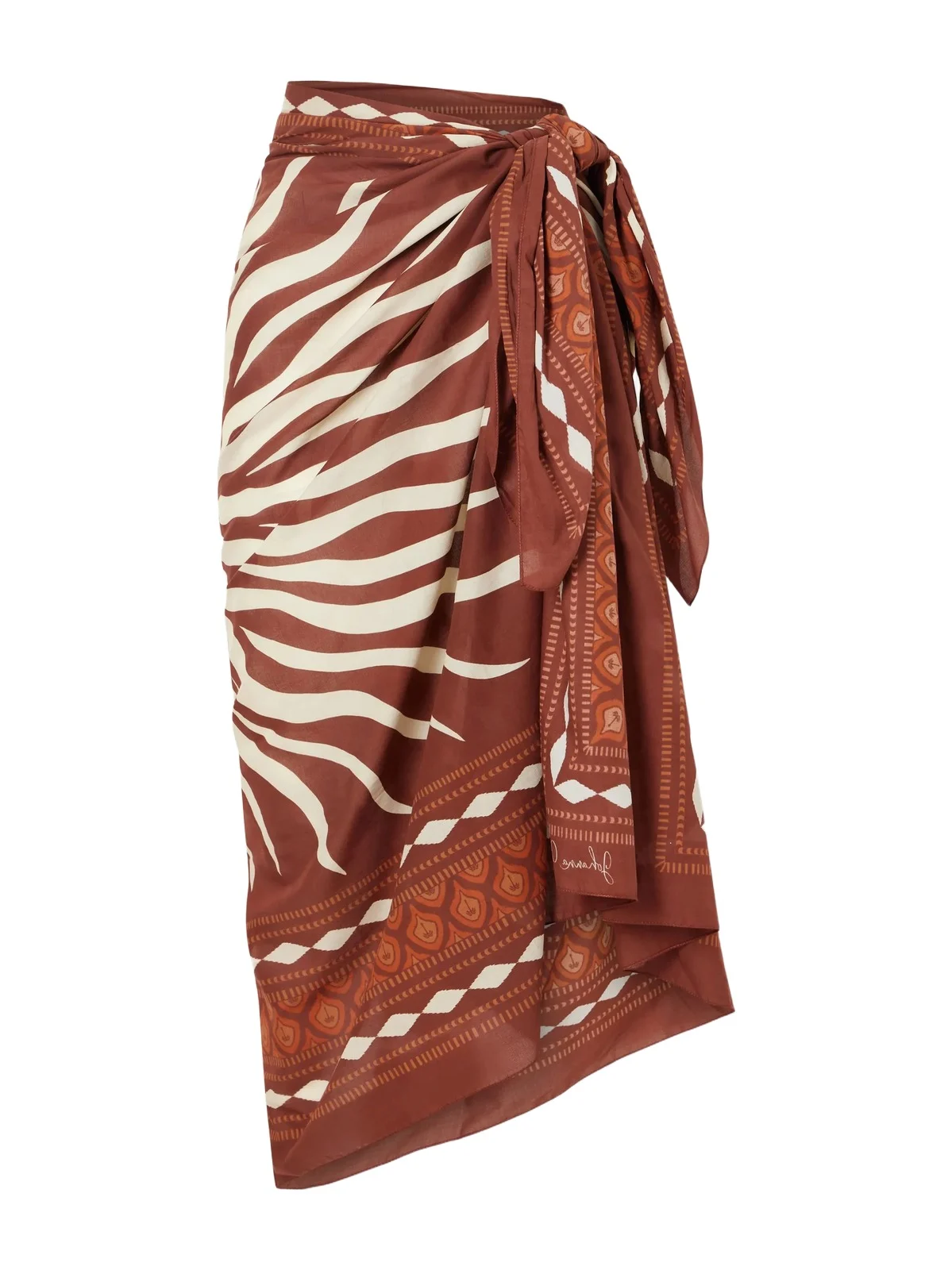 Johanna Ortiz Printed Cotton Pareo