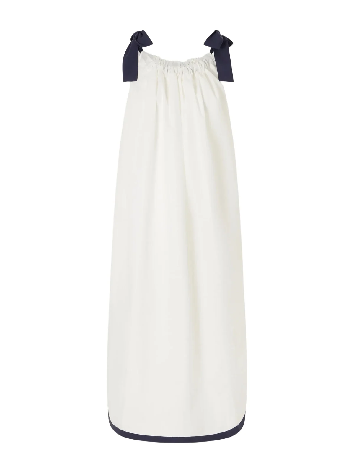 Two-tone Cotton-poplin Maxi Dress