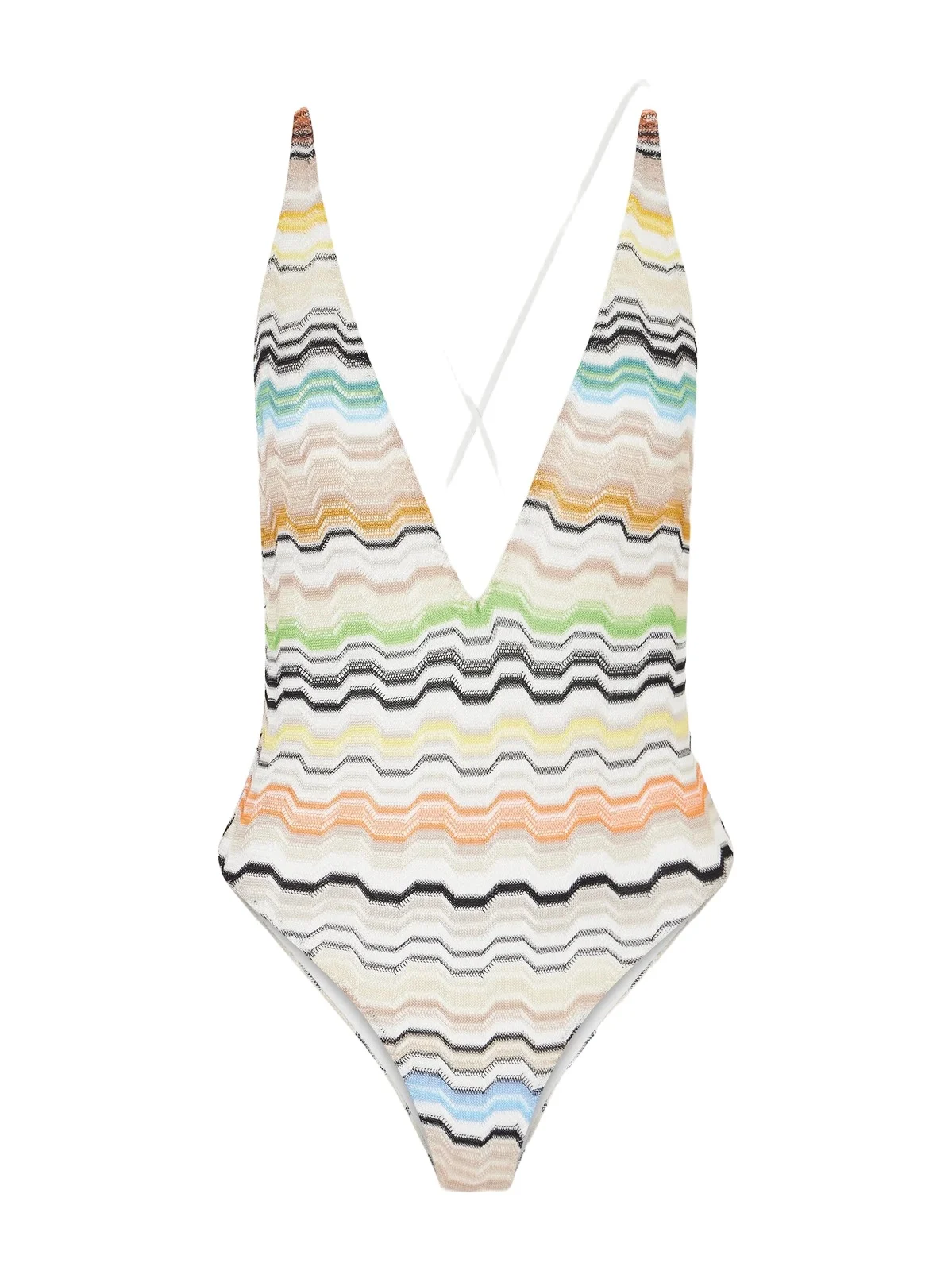 Missoni Mare Striped Crochet-knit Swimsuit