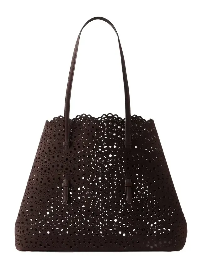 Mina 37 Laser-cut Leather Tote