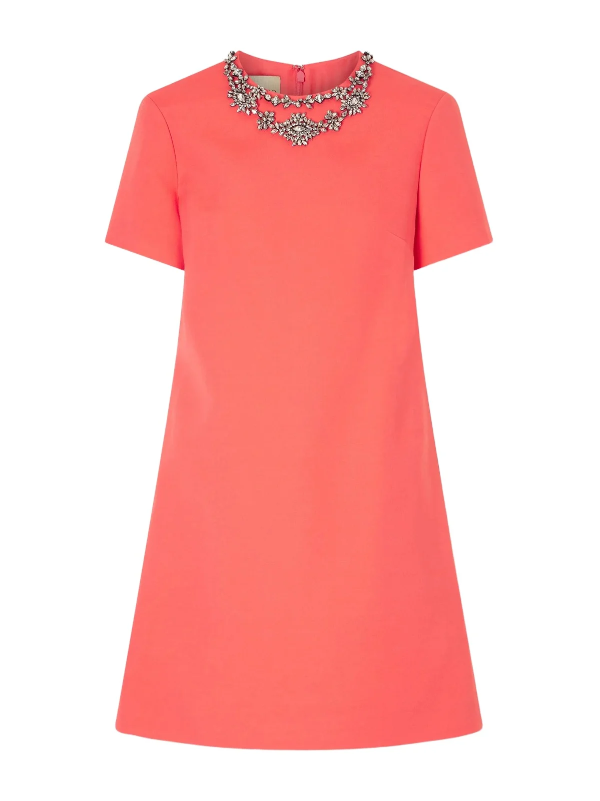 Crystal-embellished Wool And Silk-blend Crepe Mini Dress Crystal-embellished Wool And Silk-blend Crepe Mini Dress
