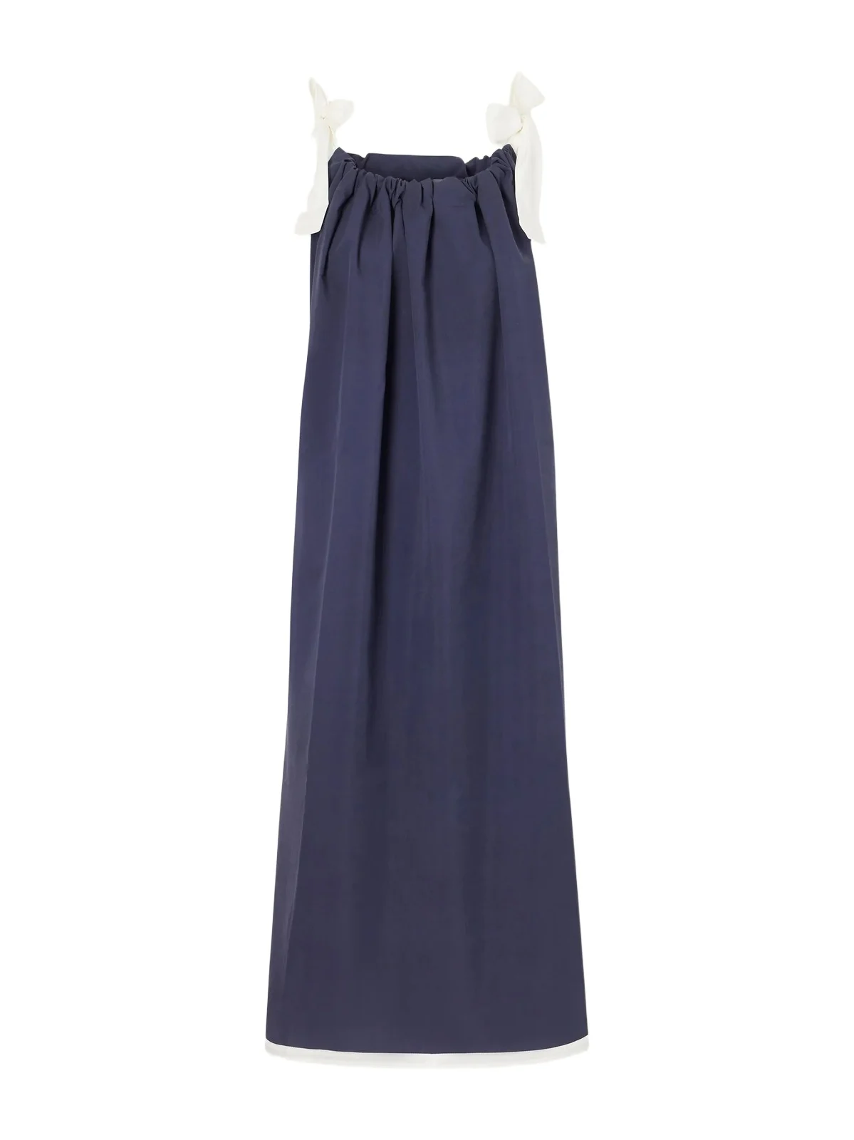 Two-tone Cotton-poplin Maxi Dress