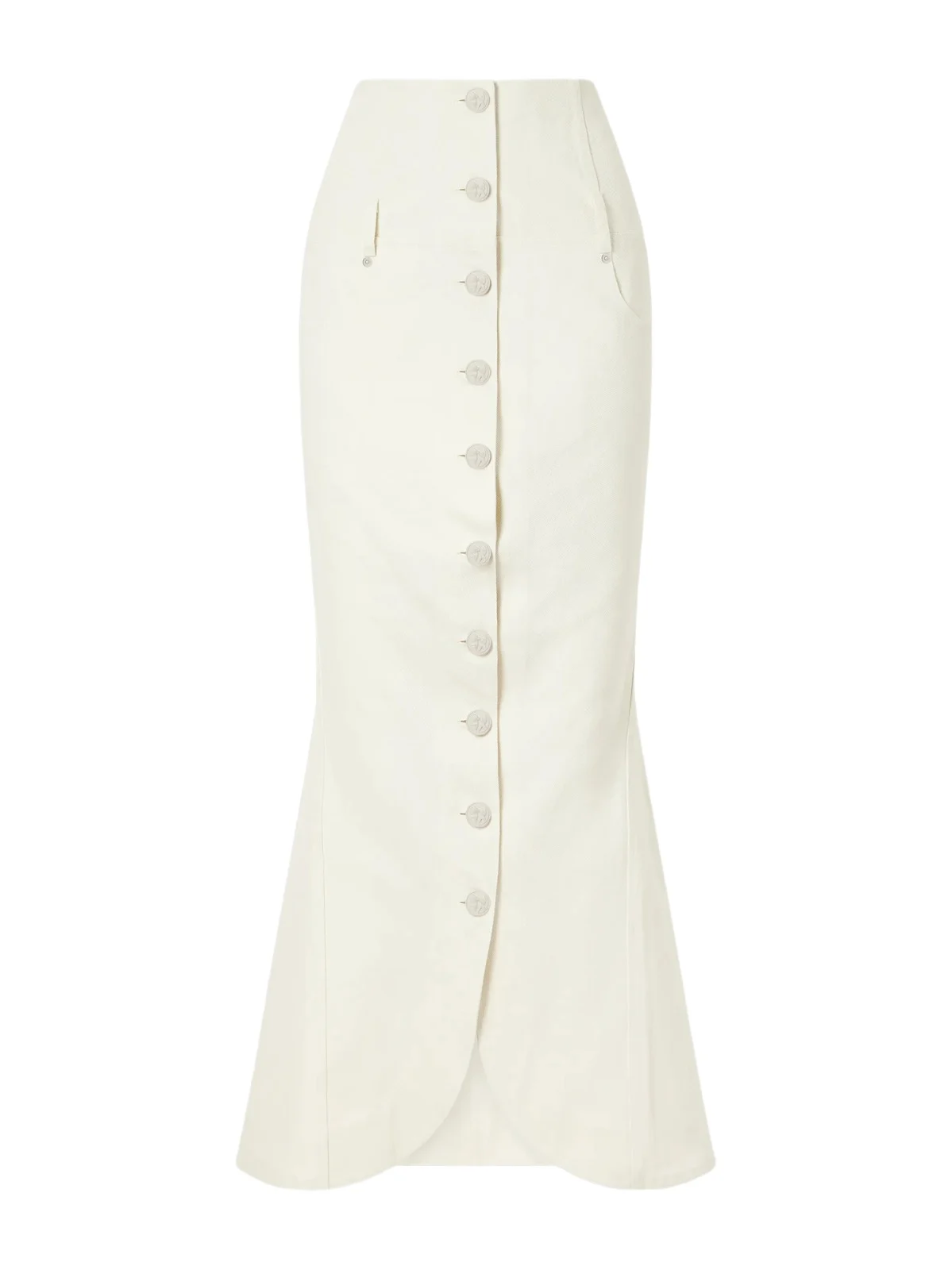 Embellished Denim Midi Skirt Embellished Denim Midi Skirt