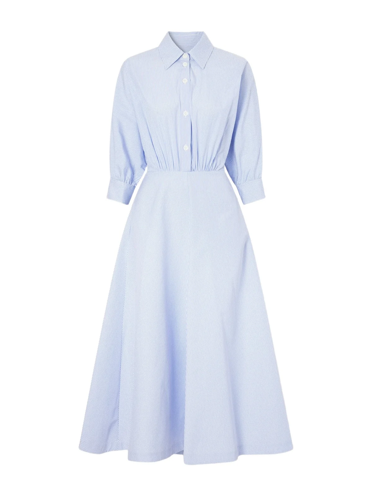 Striped Cotton-poplin Midi Dress Striped Cotton-poplin Midi Dress