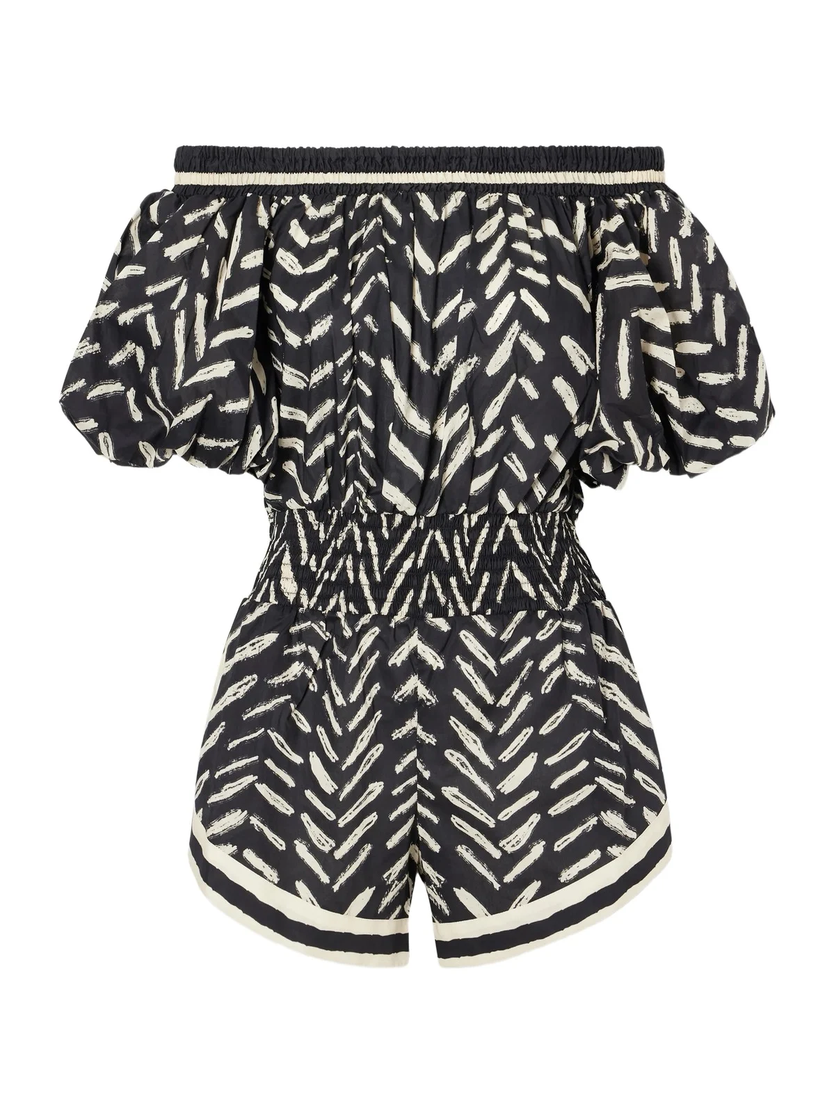 Johanna Ortiz Water Hymn Printed Cotton-poplin Playsuit