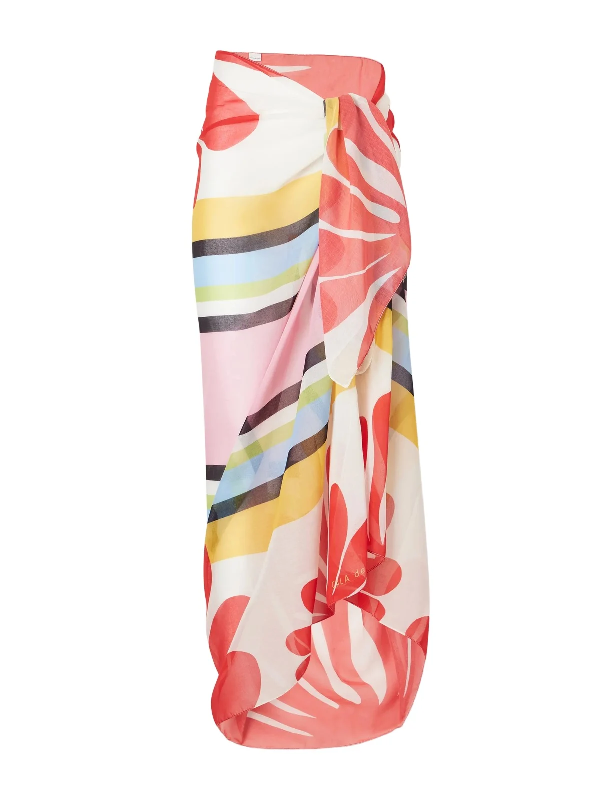 Cala de la Cruz Luana Floral-print Voile Pareo