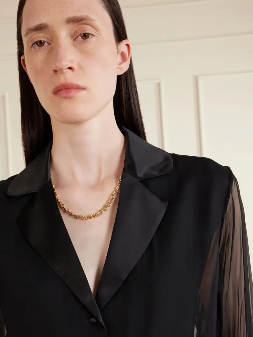 DAVID WEBB Barbell 18-karat Gold Chain Necklace | Thumbnail 2 DAVID WEBB Barbell 18-karat Gold Chain Necklace | Thumbnail 2