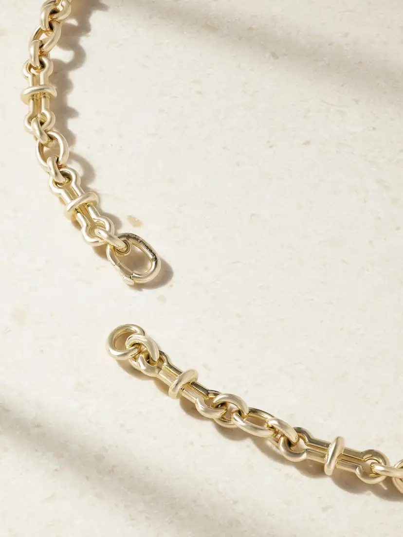 DAVID WEBB Barbell 18-karat Gold Chain Necklace | Thumbnail 3 DAVID WEBB Barbell 18-karat Gold Chain Necklace | Thumbnail 3