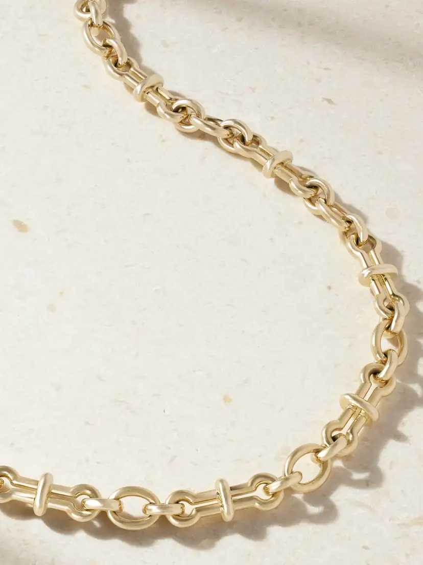 DAVID WEBB Barbell 18-karat Gold Chain Necklace | Thumbnail 4 DAVID WEBB Barbell 18-karat Gold Chain Necklace | Thumbnail 4