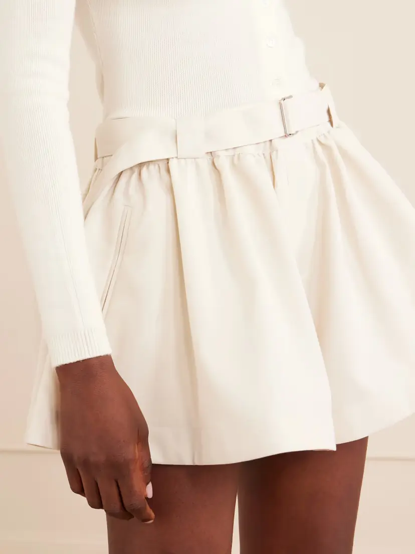 Sea Angelina Belted Pleated Woven Shorts | Thumbnail 4
