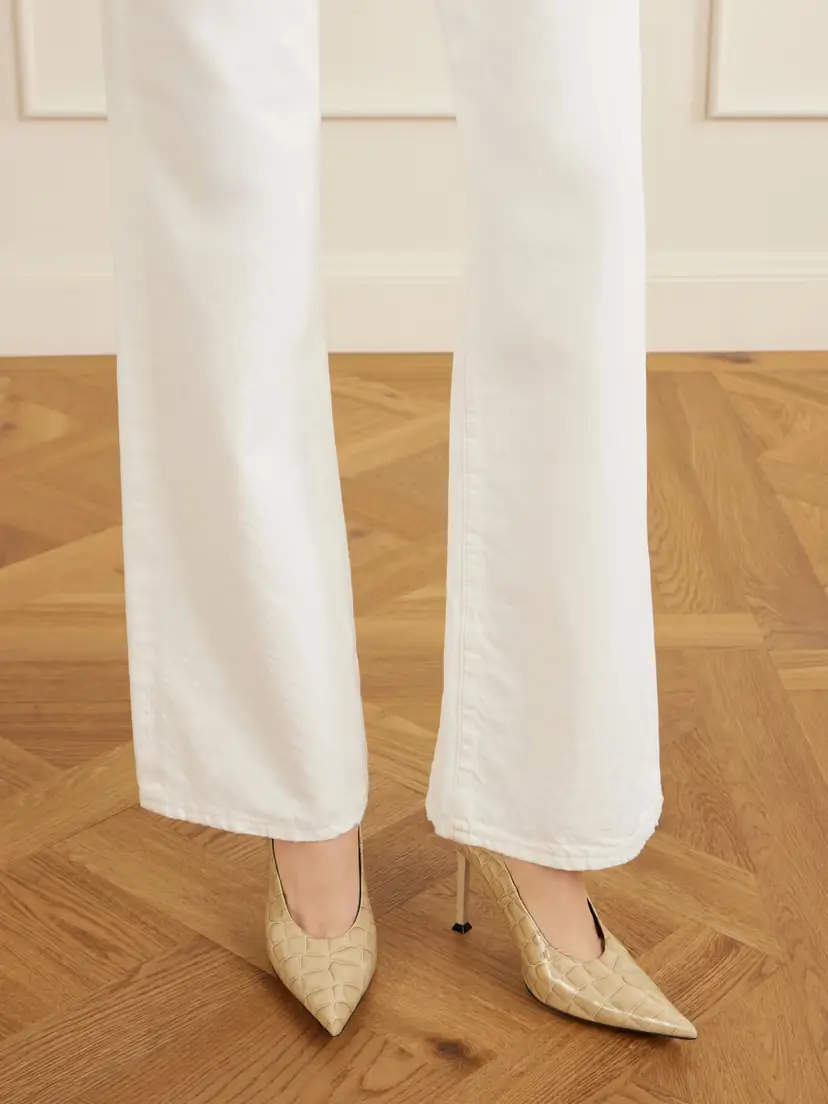 CHRISTEN Helix 95 Croc-effect Leather Pumps | Thumbnail 2