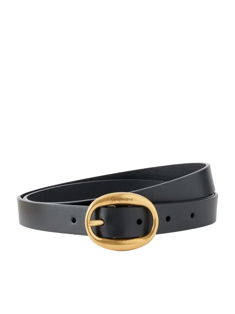 Saint Laurent Logo-engraved Leather Belt | Image 1 Saint Laurent Logo-engraved Leather Belt | Image 1