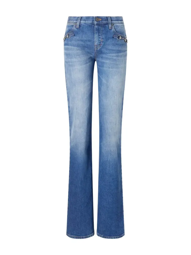 Gucci Horsebit-embellished Low-rise Flared Jeans | Image 1 Gucci Horsebit-embellished Low-rise Flared Jeans | Image 1