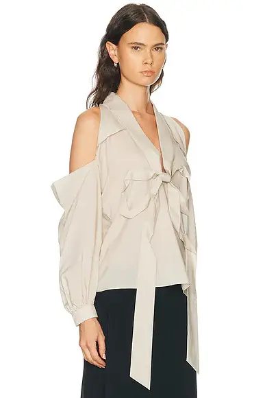 Acne Studios Senny Fluid Lyocell Blouse | Thumbnail 2 Acne Studios Senny Fluid Lyocell Blouse | Thumbnail 2