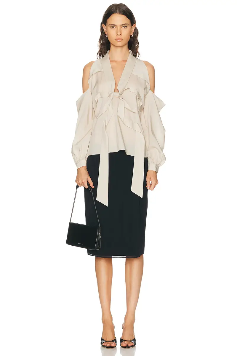 Acne Studios Senny Fluid Lyocell Blouse | Thumbnail 8 Acne Studios Senny Fluid Lyocell Blouse | Thumbnail 8