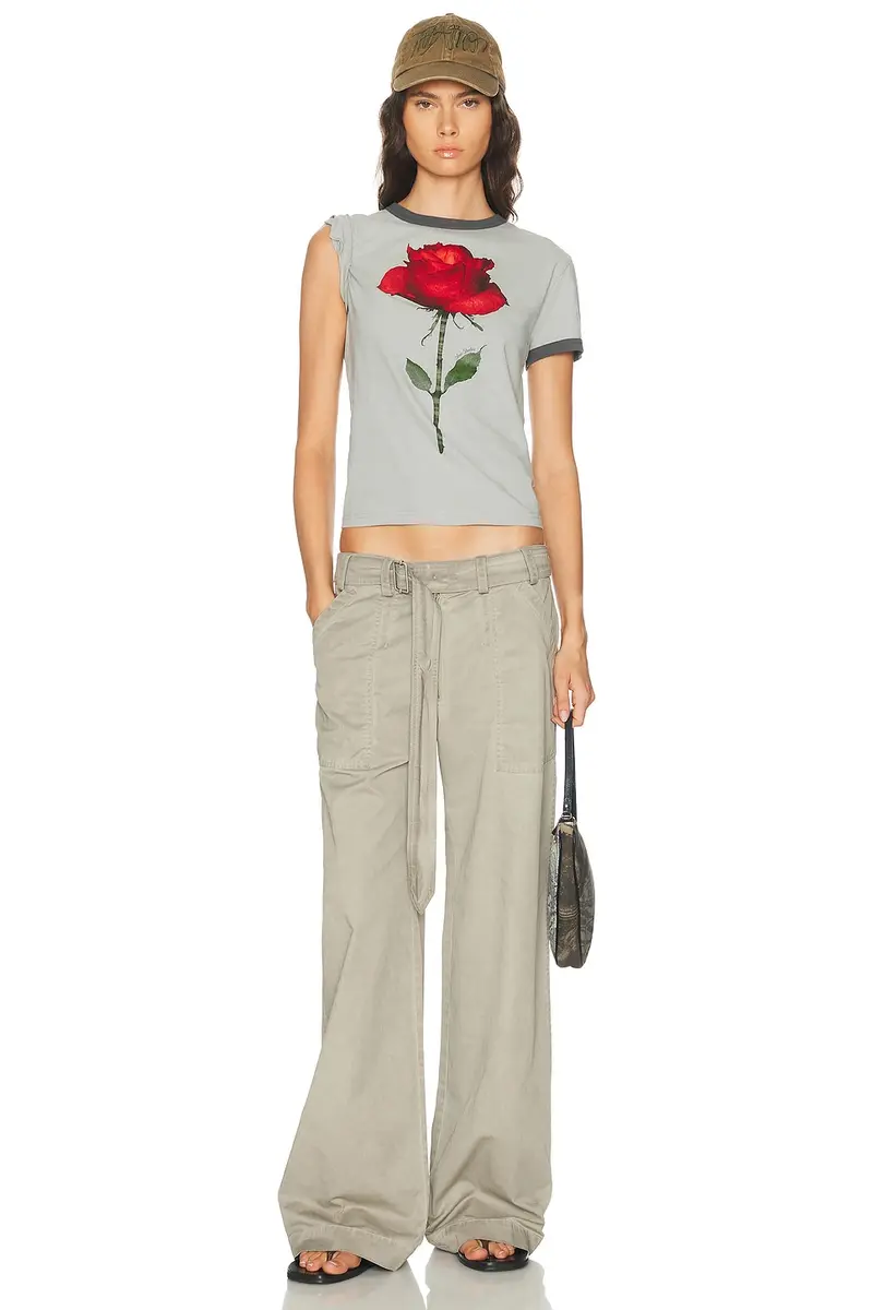 Acne Studios Etza Rose T-Shirt | Thumbnail 8 Acne Studios Etza Rose T-Shirt | Thumbnail 8