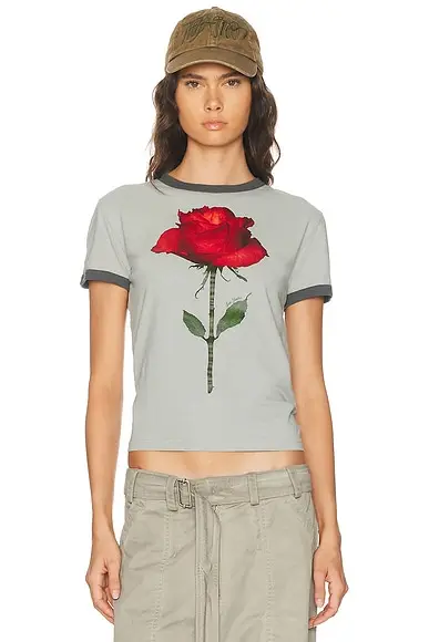 Acne Studios Etza Rose T-Shirt | Image 1 Acne Studios Etza Rose T-Shirt | Image 1
