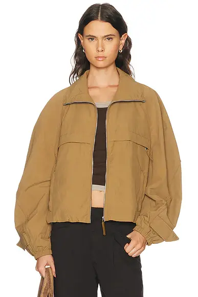 Acne Studios Odill Peach Nylon Jacket | Image 1 Acne Studios Odill Peach Nylon Jacket | Image 1