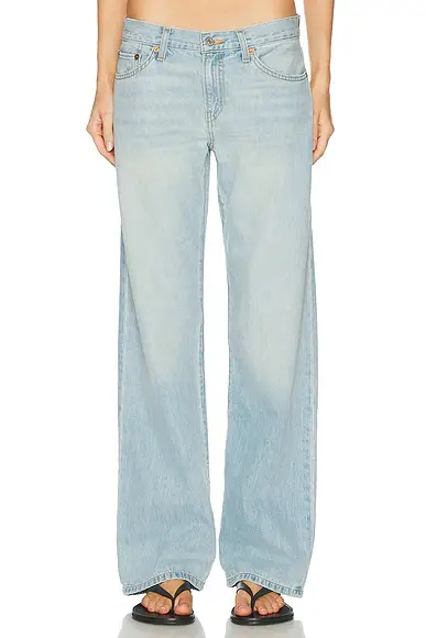 RE/DONE Loosie Wide Straight Leg Jeans | Image 1 RE/DONE Loosie Wide Straight Leg Jeans | Image 1