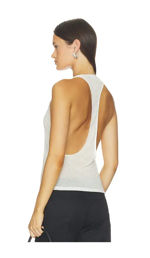 EB Denim Valley Sheer Racer Tank Top | Thumbnail 9