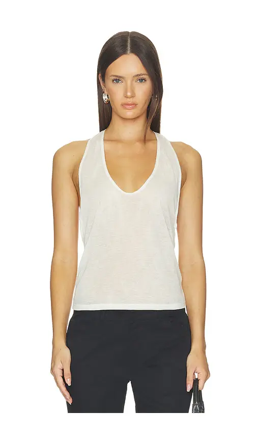 EB Denim Valley Sheer Racer Tank Top | Thumbnail 10