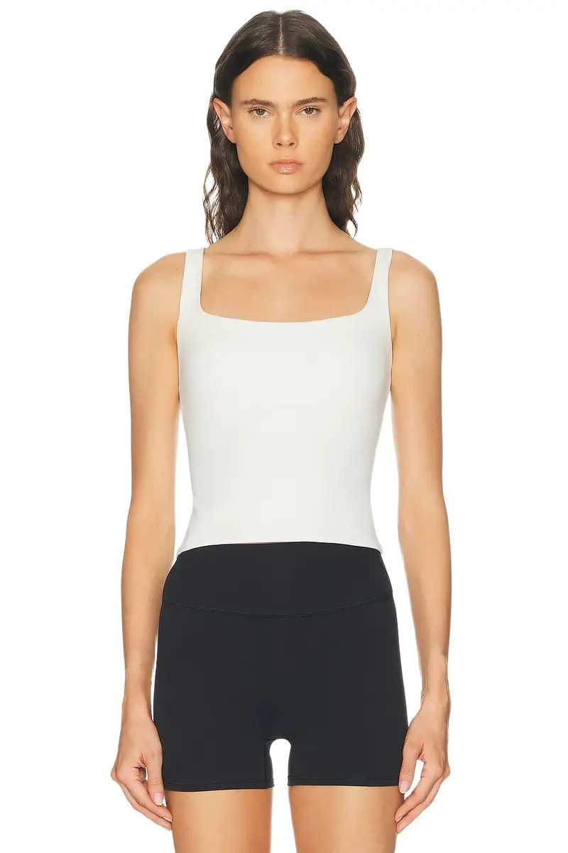 Matte Square Neck Tank Top Matte Square Neck Tank Top