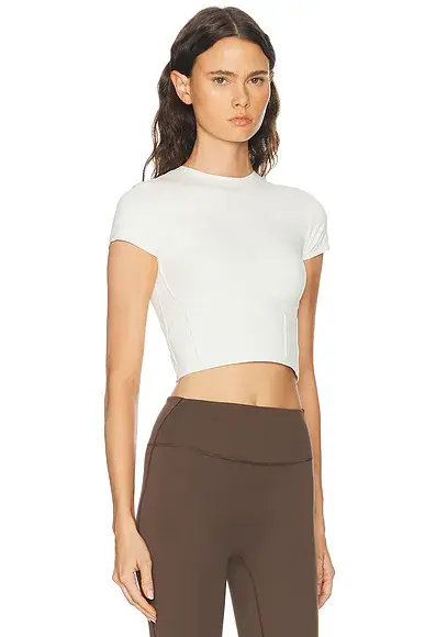 NikeSKIMS Matte Corset Short Sleeve Crop Top | Thumbnail 2 NikeSKIMS Matte Corset Short Sleeve Crop Top | Thumbnail 2