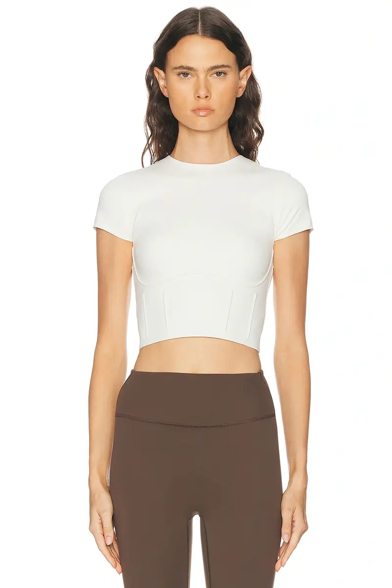 NikeSKIMS Matte Corset Short Sleeve Crop Top | Thumbnail 6 NikeSKIMS Matte Corset Short Sleeve Crop Top | Thumbnail 6