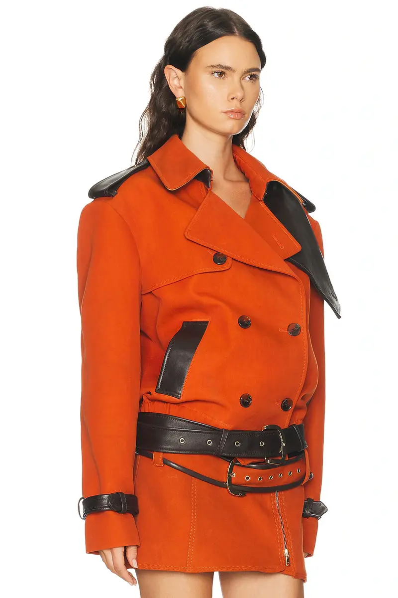 LaQuan Smith Double Breasted Cropped Coat | Thumbnail 6 LaQuan Smith Double Breasted Cropped Coat | Thumbnail 6