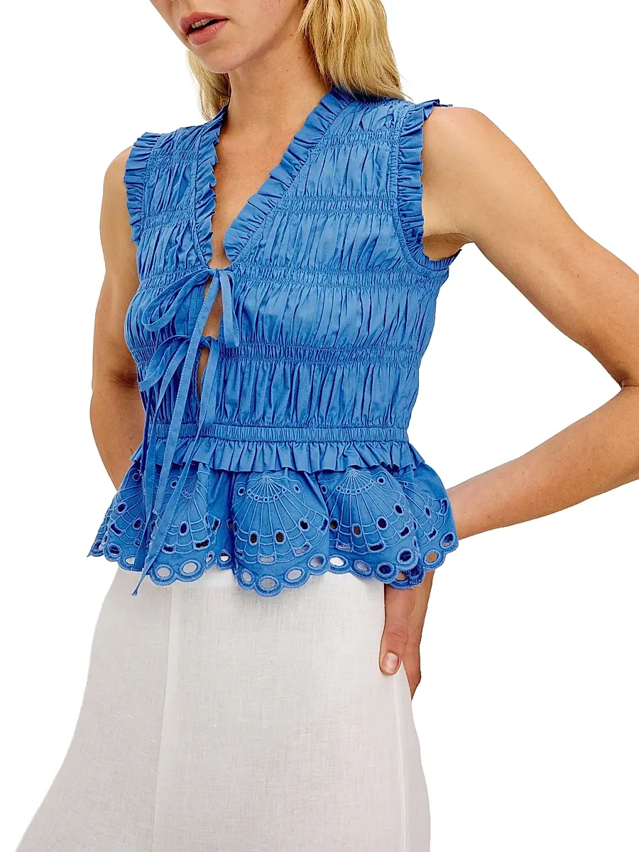 RAILS Women's Martine Ruffle Peplum Top | Thumbnail 4