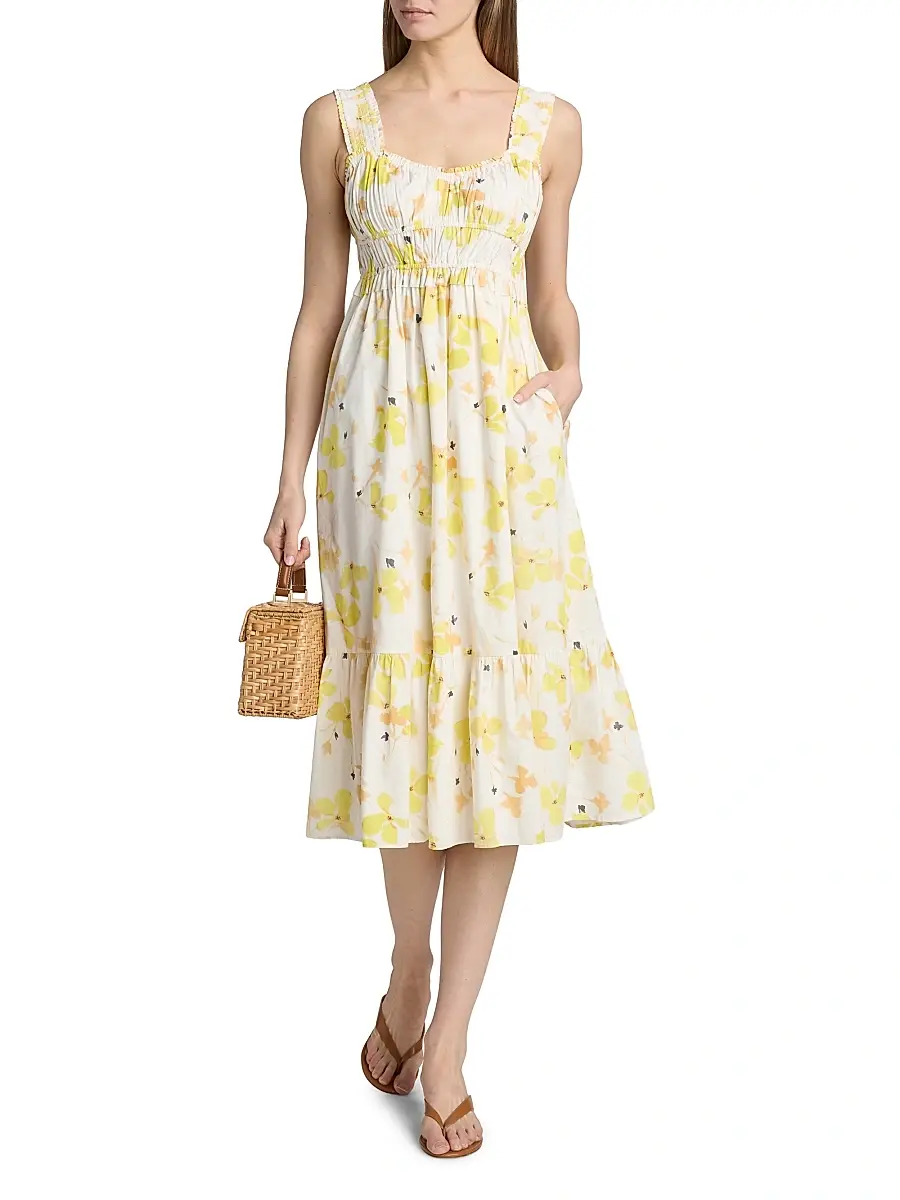 RAILS Women's Rafaella Floral Cotton Midi-Dress | Thumbnail 2 RAILS Women's Rafaella Floral Cotton Midi-Dress | Thumbnail 2
