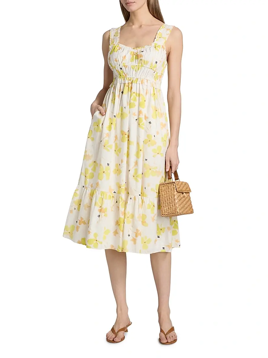 RAILS Women's Rafaella Floral Cotton Midi-Dress | Thumbnail 3 RAILS Women's Rafaella Floral Cotton Midi-Dress | Thumbnail 3